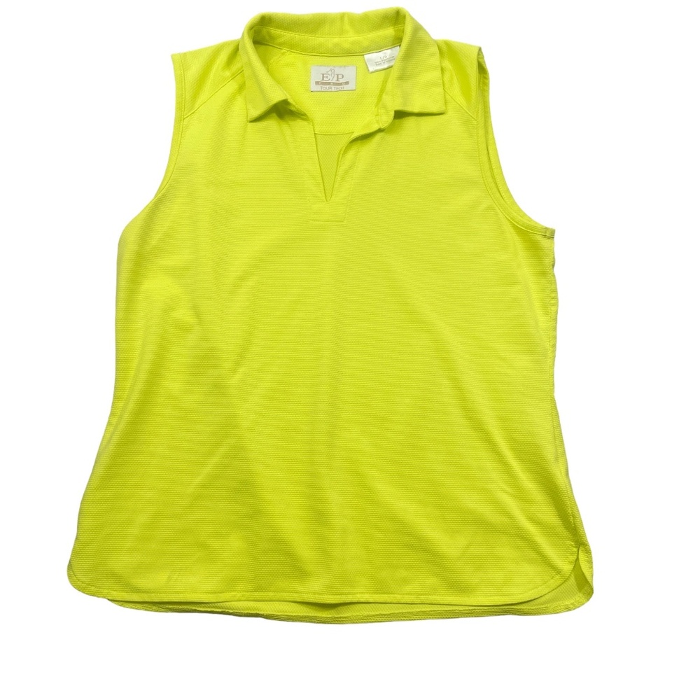 EP Large Womens Tour Tech Pro Short Sleeve Yellow 100% Polyester‎